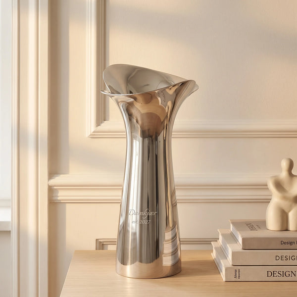 Georg Jensen Bloom Botanica Medium Stainless Steel Vase, 8.7"