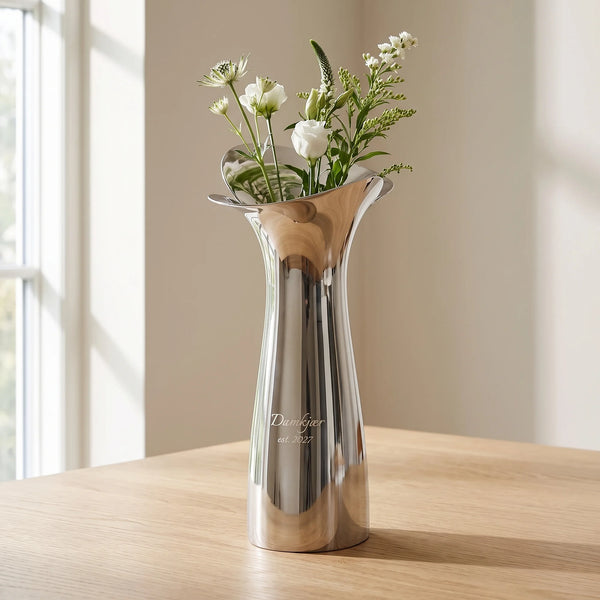 Georg Jensen Bloom Botanica Medium Stainless Steel Vase, 8.7"