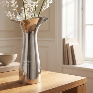 Georg Jensen Bloom Botanica Medium Stainless Steel Vase, 8.7"