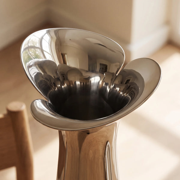 Georg Jensen Bloom Botanica Medium Stainless Steel Vase, 8.7"