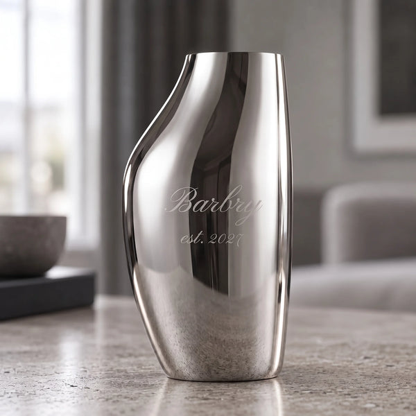 Georg Jensen Sky Stainless Steel Vase, 10.6"