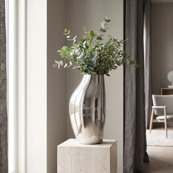 Georg Jensen Sky Stainless Steel Vase, 10.6"