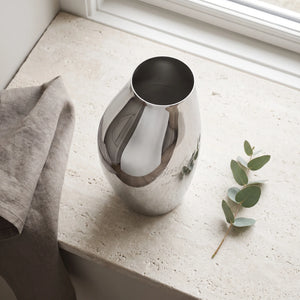 Georg Jensen Sky Stainless Steel Vase, 10.6"