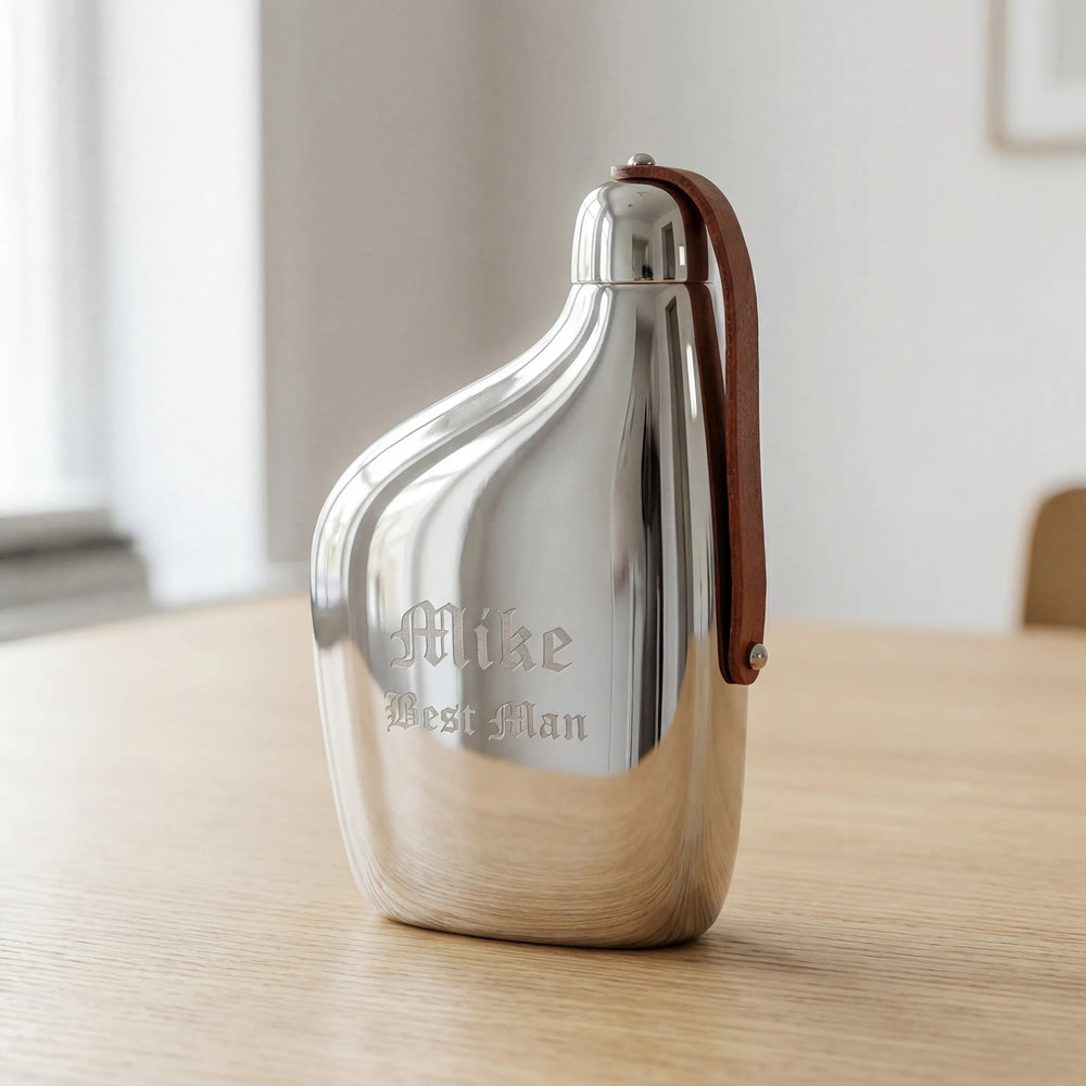 Georg Jensen Sky Hip Flask, 5oz