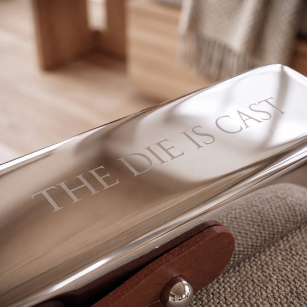 Georg Jensen Sky Dice Case & 5 Dice Travel Set lifetime engraving