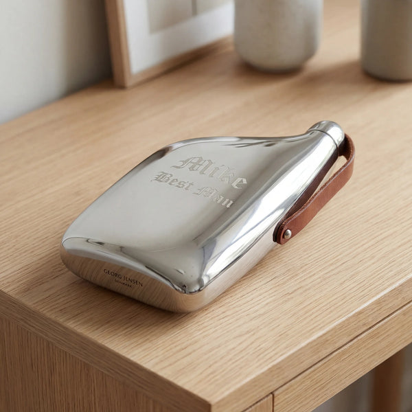 Georg Jensen Sky Hip Flask, 5oz
