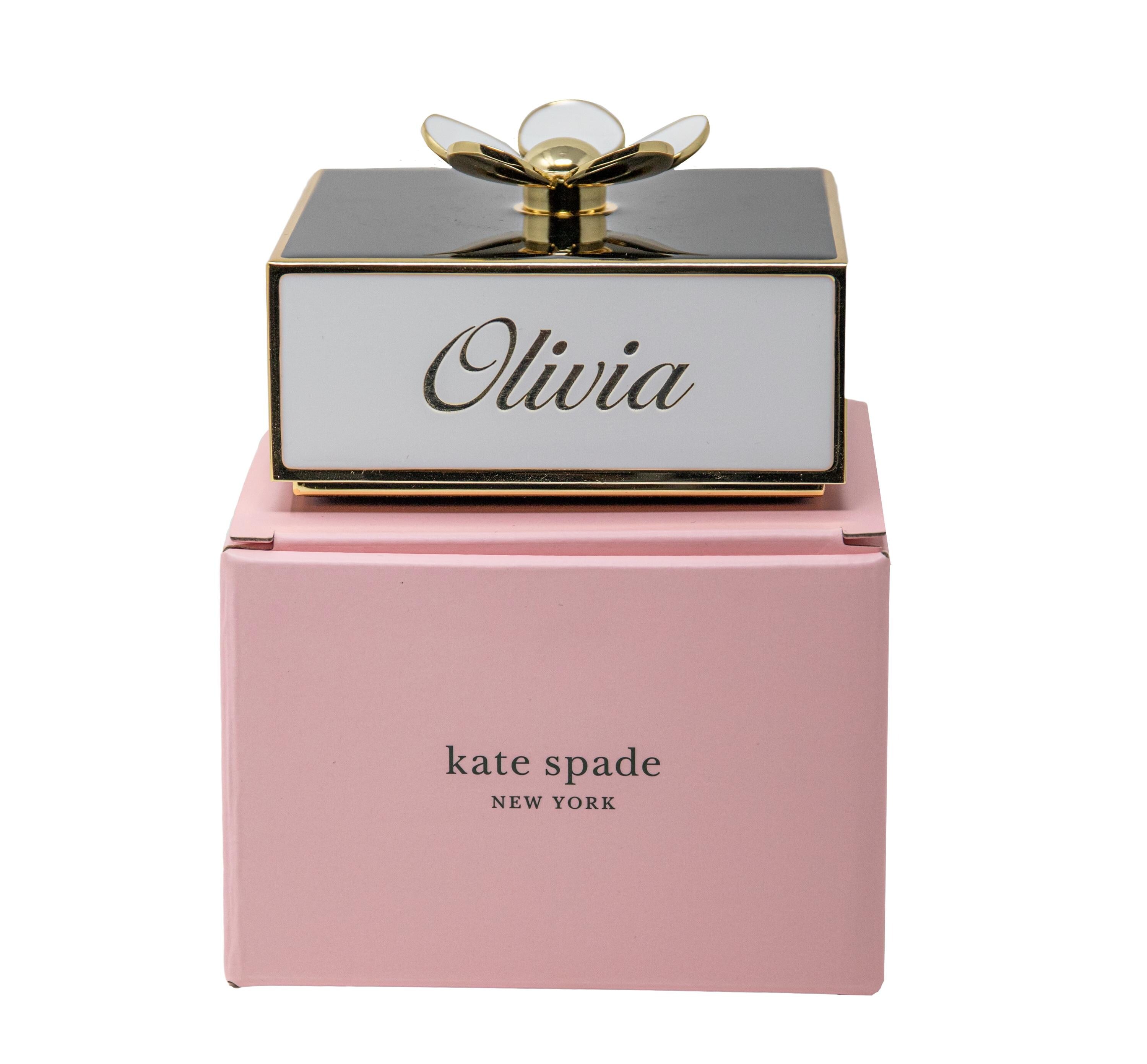 Personalized Kate Spade Make It Pop Floral Keepsake Box