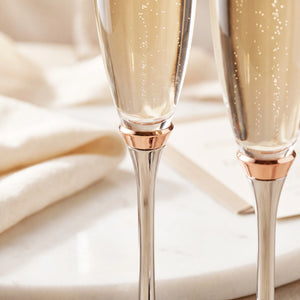 Kate Spade Rosy Glow Champagne Flutes, 6oz, Set of 2