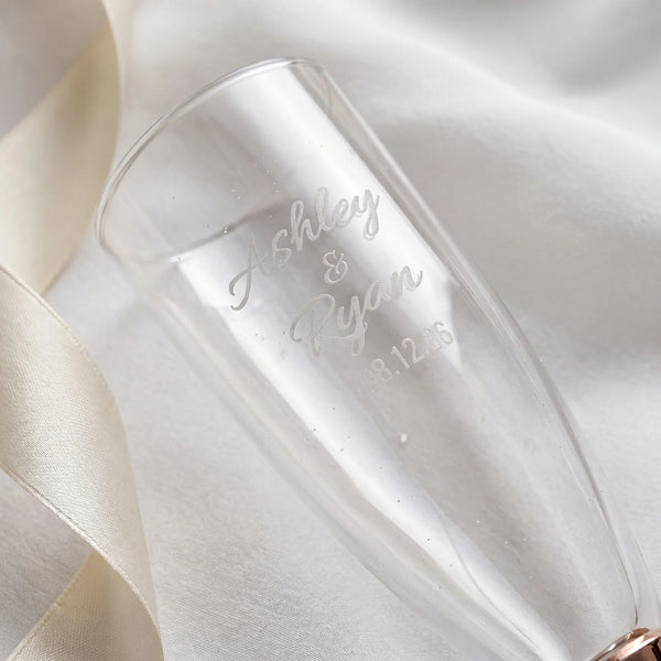 Kate Spade Rosy Glow Champagne Flutes, 6oz, Set of 2