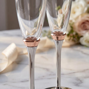 Kate Spade Rosy Glow Champagne Flutes, 6oz, Set of 2