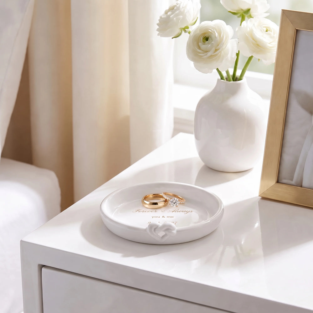 Kate Spade With Love Ring Holder Dish lifetime engraving
