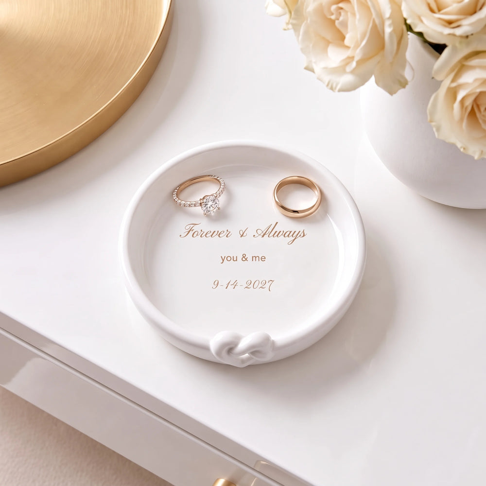 Kate Spade With Love Ring Holder Dish lifetime engraving