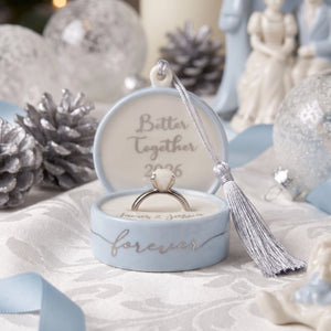 Lenox 2026 Together Forever Ring Box Ornament lifetime engraving