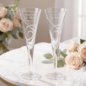 Lenox Adorn Champagne Flutes, 7oz, Set of 2 lifetime engraving