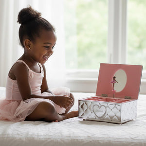 Lenox Childhood Memories Musical Ballerina Jewelry Box - African American