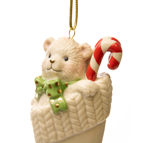 Lenox Christmas Stocking Ornament lifetime engraving