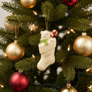 Lenox Christmas Stocking Ornament lifetime engraving