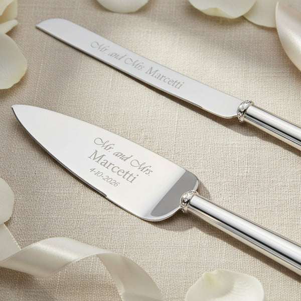 Lenox Devotion Wedding Cake Knife and Server Set