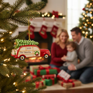 Lenox My Family Wagon Ornament lifetime engraving