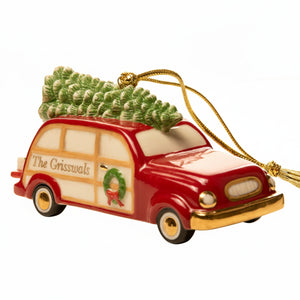 Lenox My Family Wagon Ornament lifetime engraving
