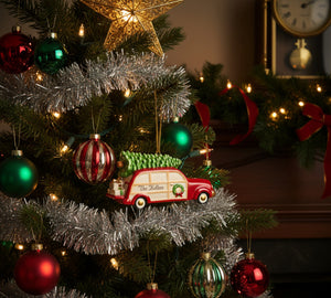 Lenox My Family Wagon Ornament lifetime engraving