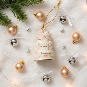 Lenox Our 1st Christmas Together Cake Ornament lifetime engraving