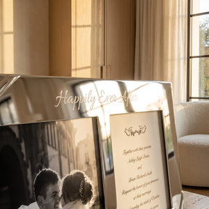 Lenox True Love Double 5x7 Wedding Invitation Picture Frame lifetime engraving