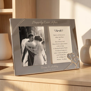 Lenox True Love Double 5x7 Wedding Invitation Picture Frame lifetime engraving