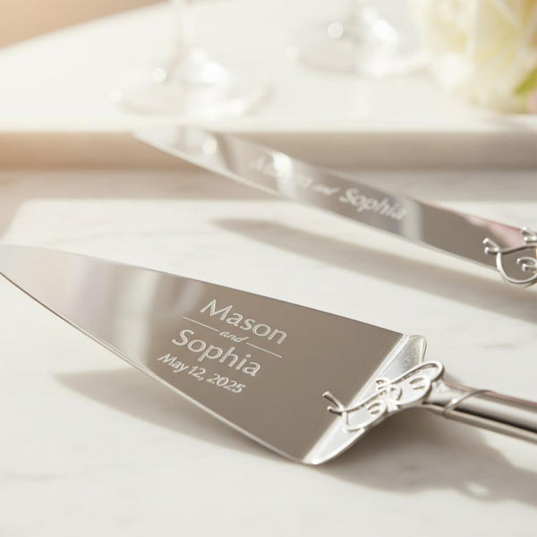 Lenox True Love Wedding Cake Knife and Server Set
