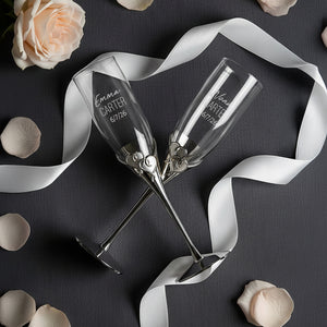 Lenox True Love Wedding Champagne Flutes, 6oz, Set of 2