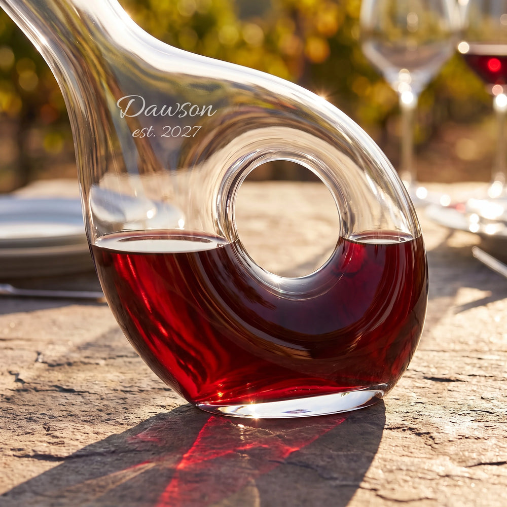 Lenox Tuscany Pierced Wine Decanter, 48oz lifetime engraving