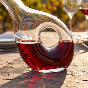 Lenox Tuscany Pierced Wine Decanter, 48oz lifetime engraving