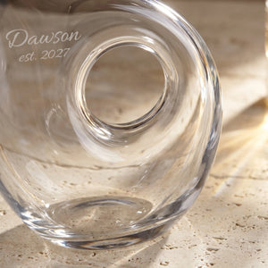 Lenox Tuscany Pierced Wine Decanter, 48oz lifetime engraving