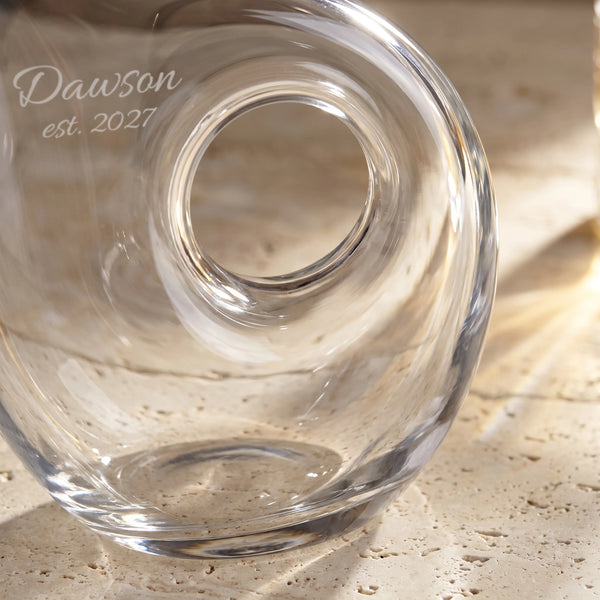 Lenox Tuscany Pierced Wine Decanter, 48oz lifetime engraving