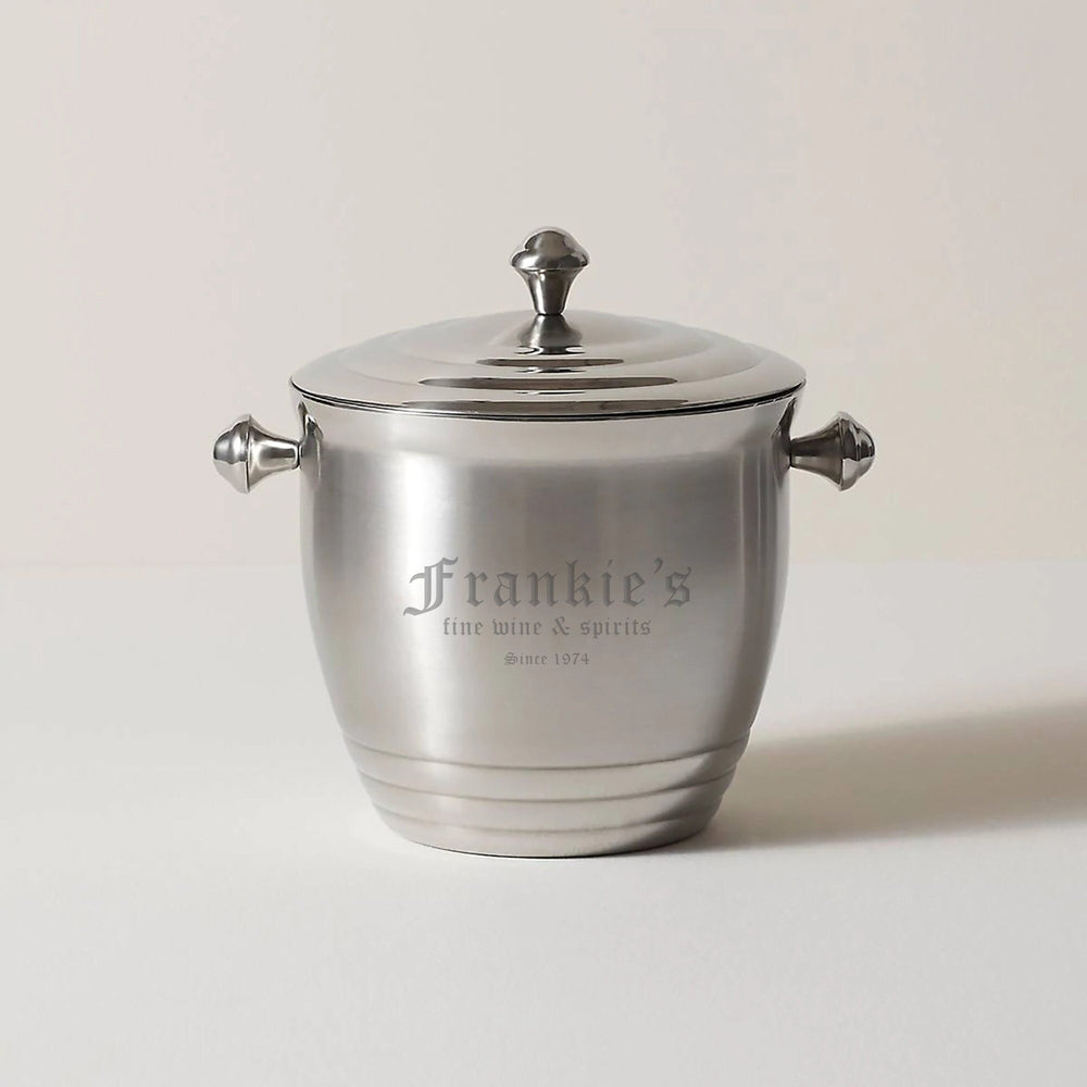 Lenox Tuscany Classics Stainless Steel Ice Bucket with Lid lifetime engraving