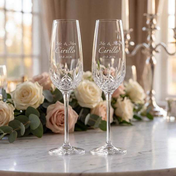Lismore Essence Champagne Flutes, 11oz, Set of 2