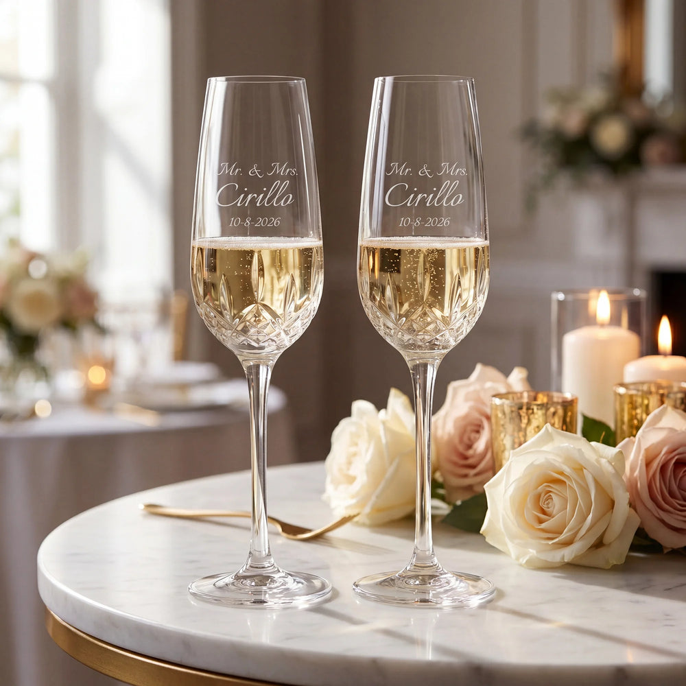 Lismore Essence Champagne Flutes, 11oz, Set of 2