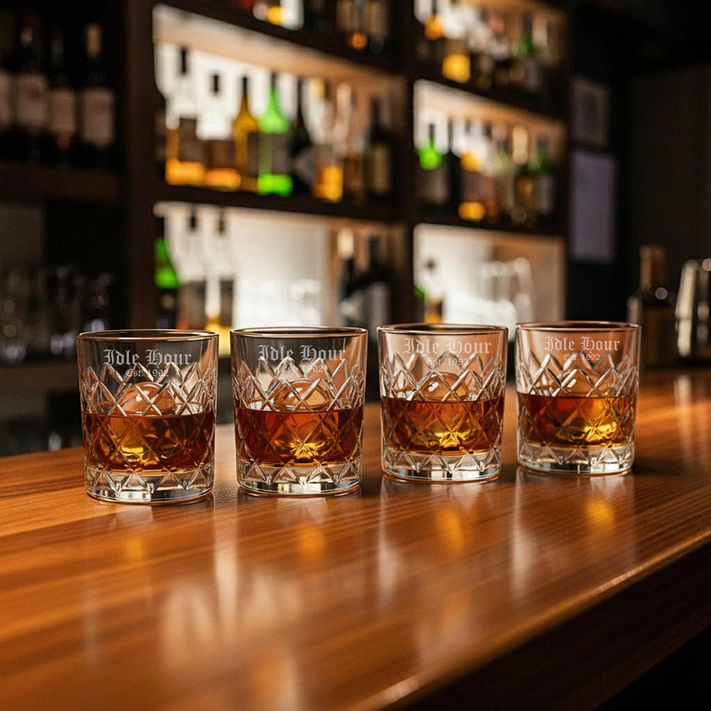 Marquis by Waterford Crosslake Double Old Fashioned Glasses, 10oz, Set of 4