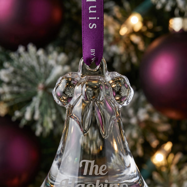 Marquis by Waterford Hanging Bell Ornament lifetime engraving