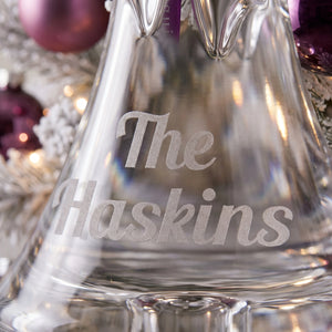 Marquis by Waterford Hanging Bell Ornament lifetime engraving
