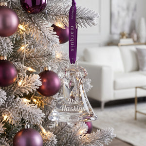 Marquis by Waterford Hanging Bell Ornament lifetime engraving