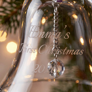 Marquis by Waterford Holiday Bell Ornament lifetime engraving