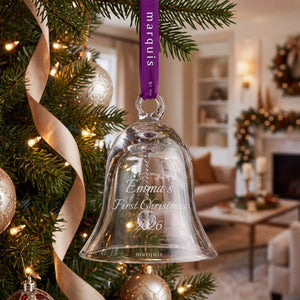 Marquis by Waterford Holiday Bell Ornament lifetime engraving