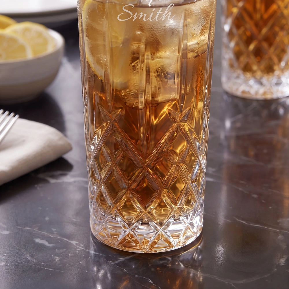 Marquis by Waterford Markham Highball Glasses, 13oz, Set of 4 lifetime engraving