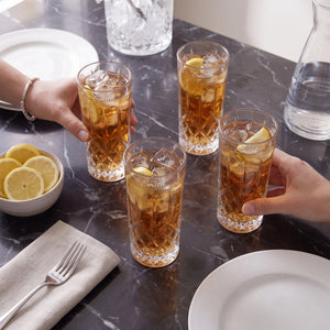 Marquis by Waterford Markham Highball Glasses, 13oz, Set of 4 lifetime engraving