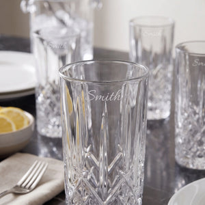 Marquis by Waterford Markham Highball Glasses, 13oz, Set of 4 lifetime engraving