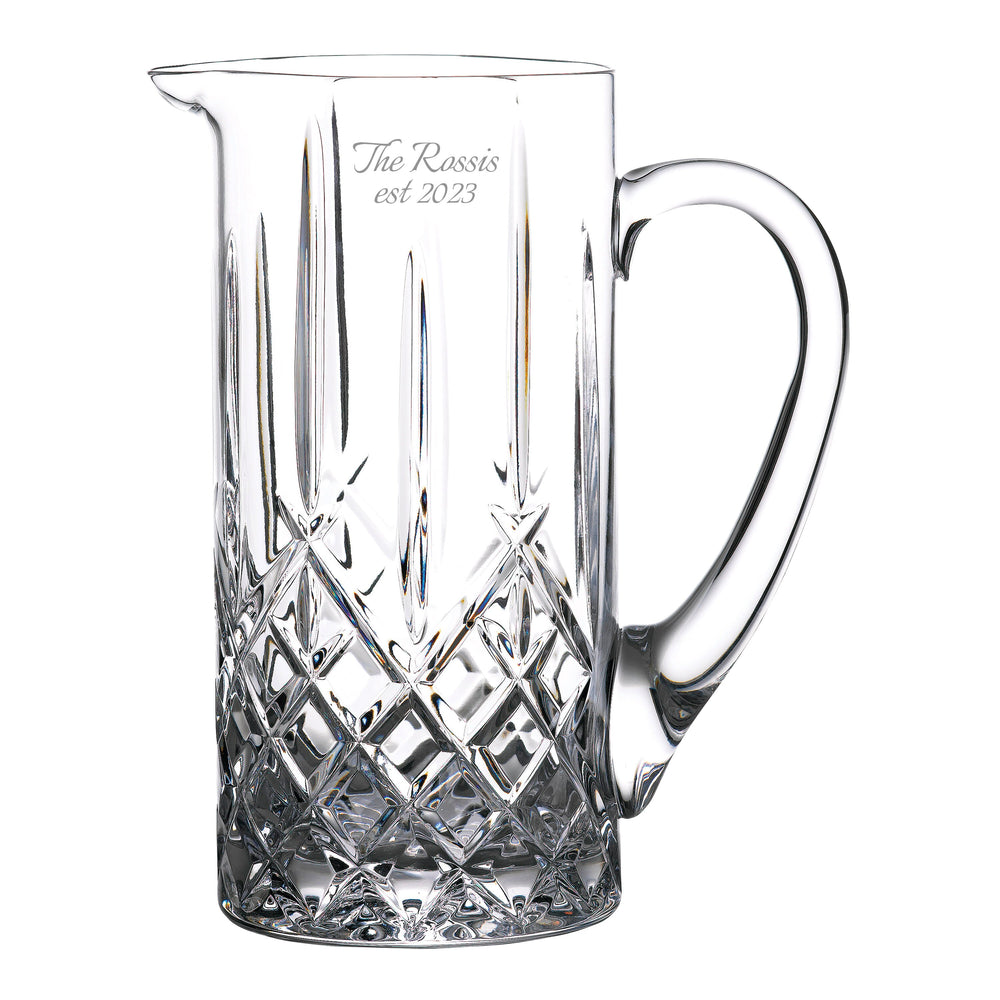 Marquis by Waterford Markham Crystal Pitcher lifetime engraving