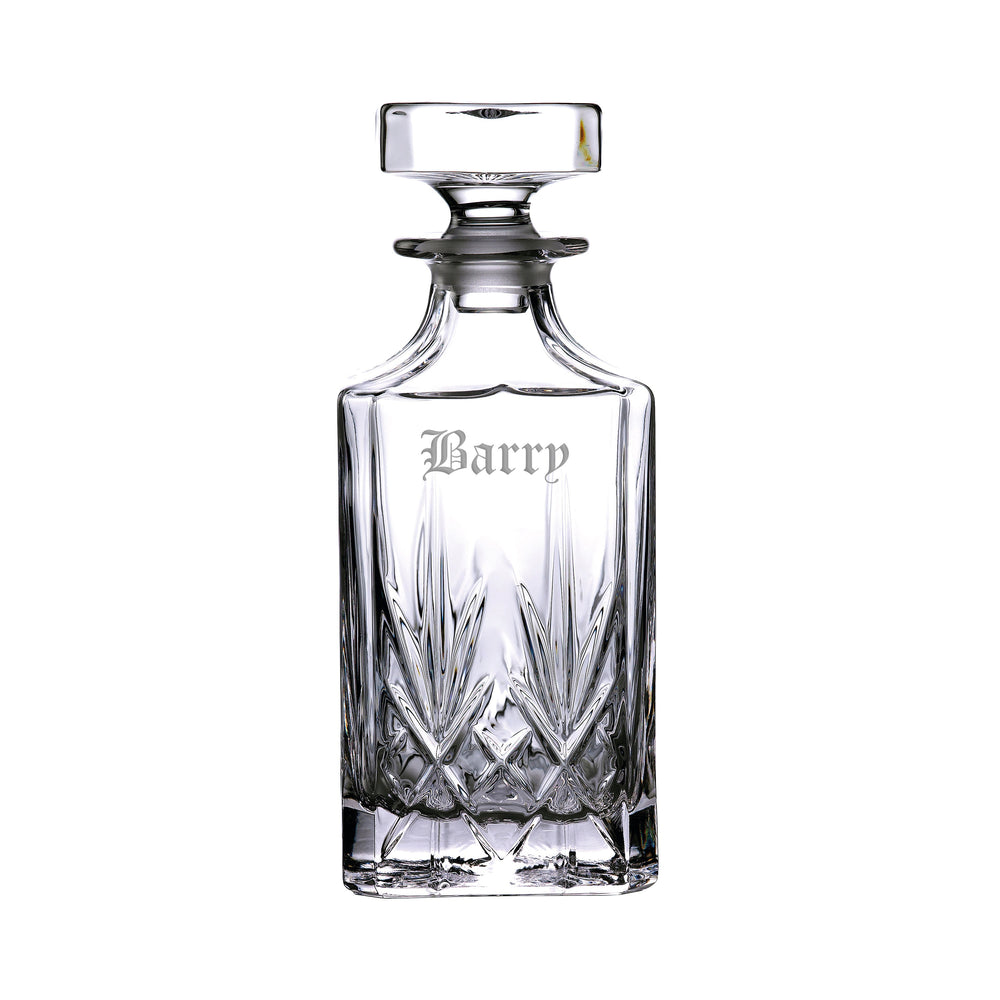 Marquis by Waterford Maxwell Whiskey Decanter, 28oz lifetime engraving