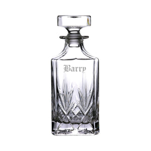 Marquis by Waterford Maxwell Whiskey Decanter, 28oz lifetime engraving