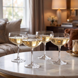 Marquis By Waterford Moments Coupe Glasses, 9oz, Set of 4 lifetime engraving
